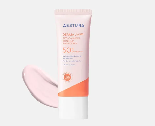 AESTURA Derma UV365 Red Calming Tone-up Sunscreen SPF50+ PA++++ (40ml)